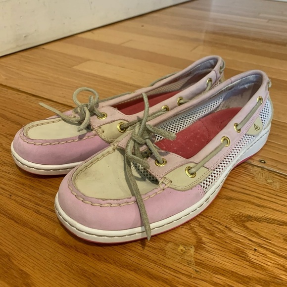Sperry Top Sider Womens Leather Mesh Boat Shoes - Picture 6 of 14